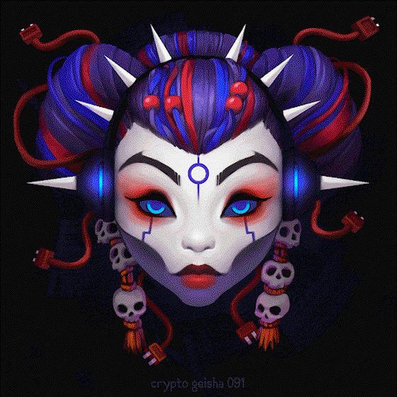 Crypto Geisha 091 - by SephirothArt