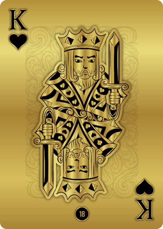 Gold Heart King 18