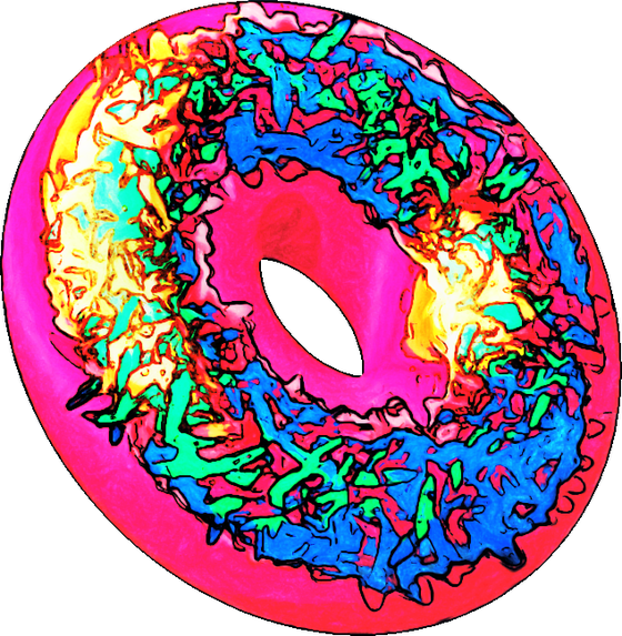 A Colorful Donut