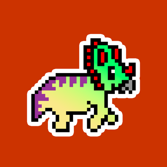 PixelSaurus Tri #0634 [Uncommon]