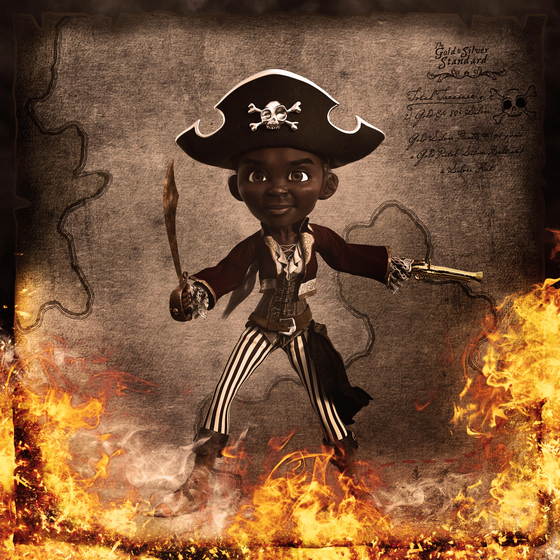 Gold Silver Pirate #161