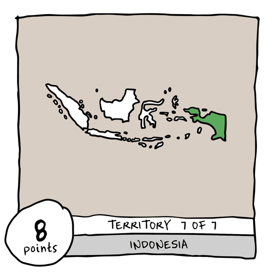Territory 7/7 - Indonesia (Western New Guinea)