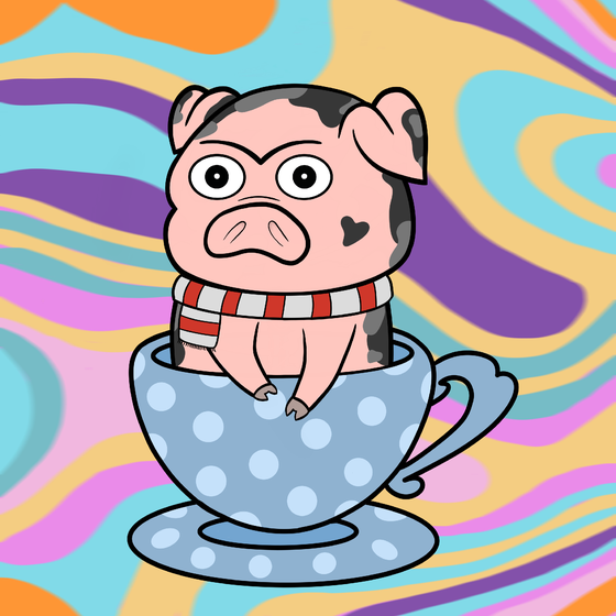 Lucky Teacup Piggy Club #138