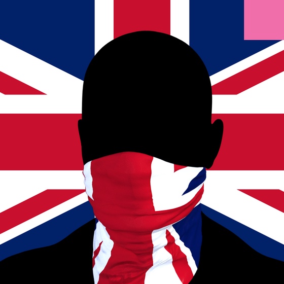 Villain #738 - The British Villain on the British background with the Pink Accent