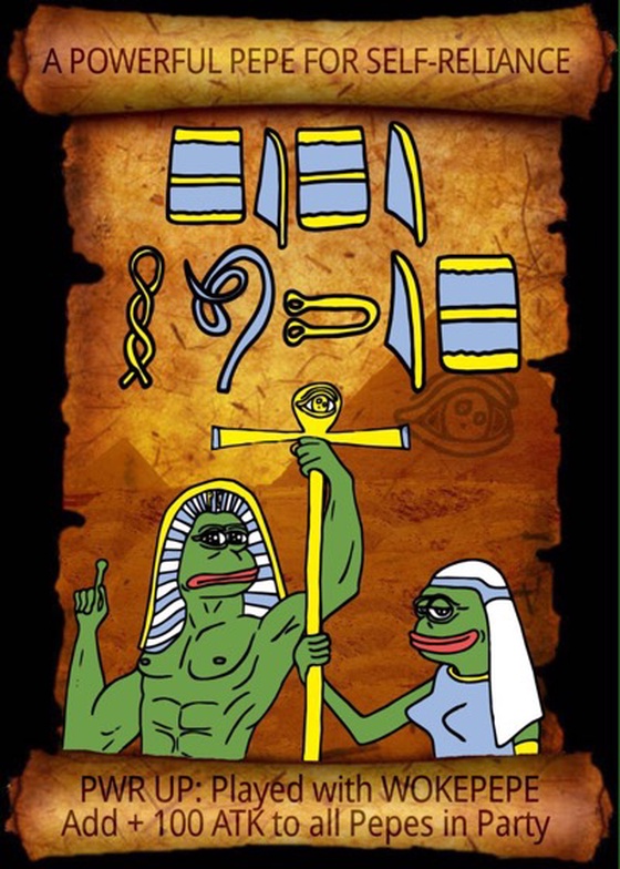 PEPEHOTEP SERIES 20 CARD 38 | RarePepe | Rare Pepe Wallet 2017 Counterparty XCP Egyptian Woke NFT Asset