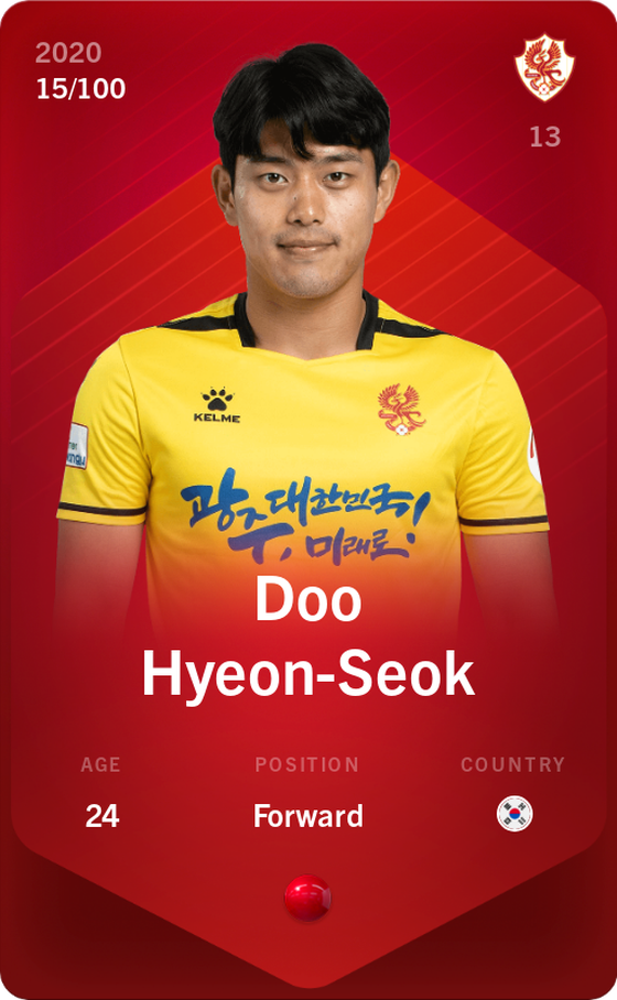 Doo Hyeon-Seok 2020-21 • Rare 15/100