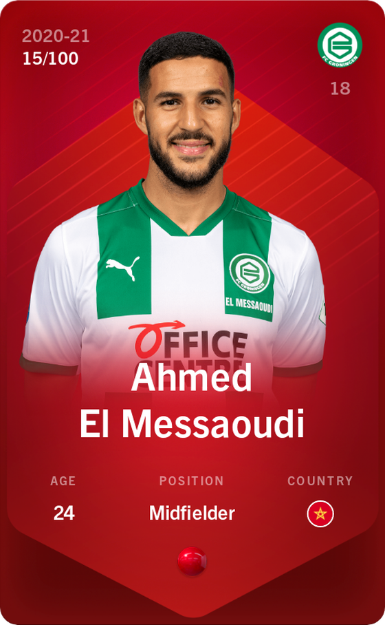 Ahmed El Messaoudi 2020-21 • Rare 15/100