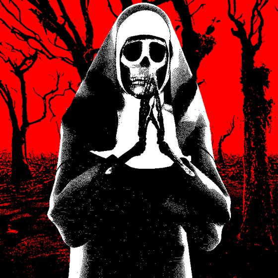 #152 - Skeleton Nun ghost in the Forest of Deprivation 