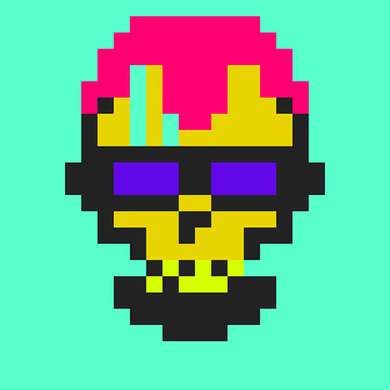 Cyber CryptoSkull #323