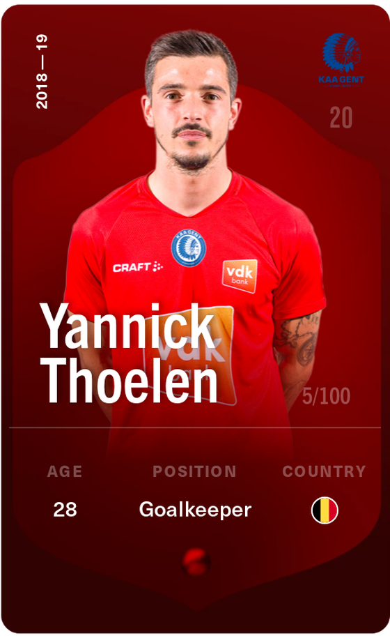 Yannick Thoelen 2018-19 • Rare 5/100