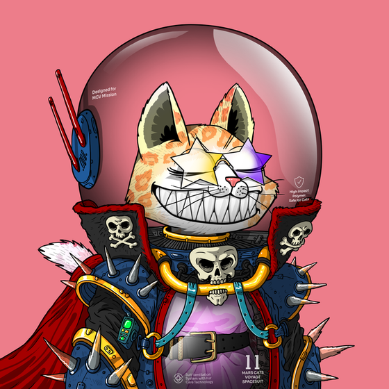 Mars Cat in Spacesuit #1361