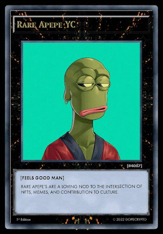 Rare Apepe Cards #023