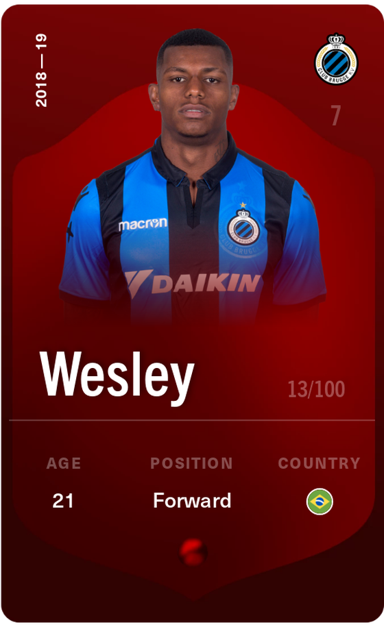 Wesley 2018-19 • Rare 13/100