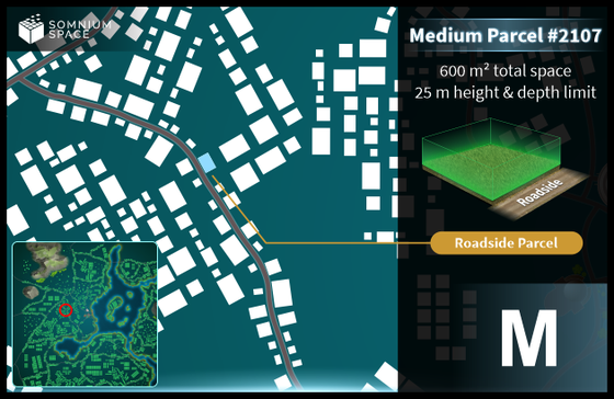 Medium #2107 (M) parcel in Somnium Space