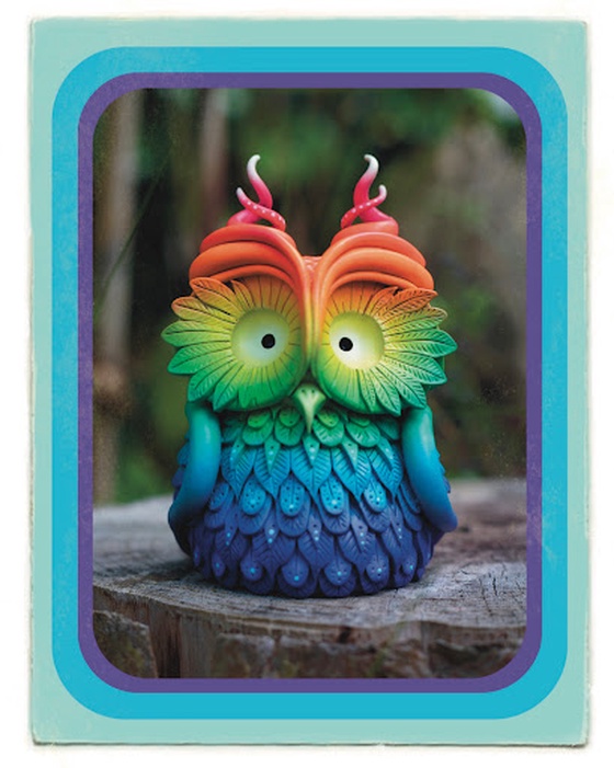 Mujuworld Cosmic Rainbow Owl