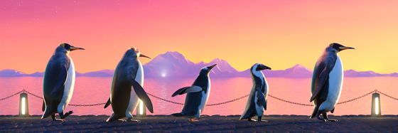 Five Penguins #2093