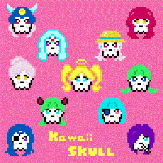 Kawaii SKULL GIFS COLLECTION 23