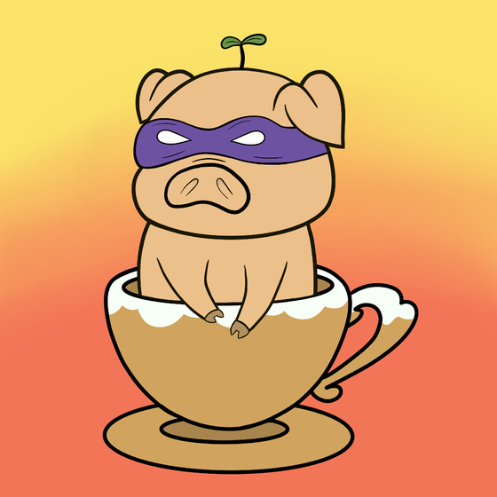 Lucky Teacup Piggy Club #268