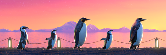 Five Penguins #3049