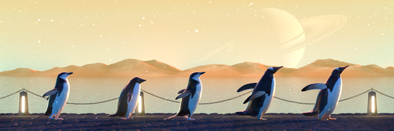 Five Penguins #2456