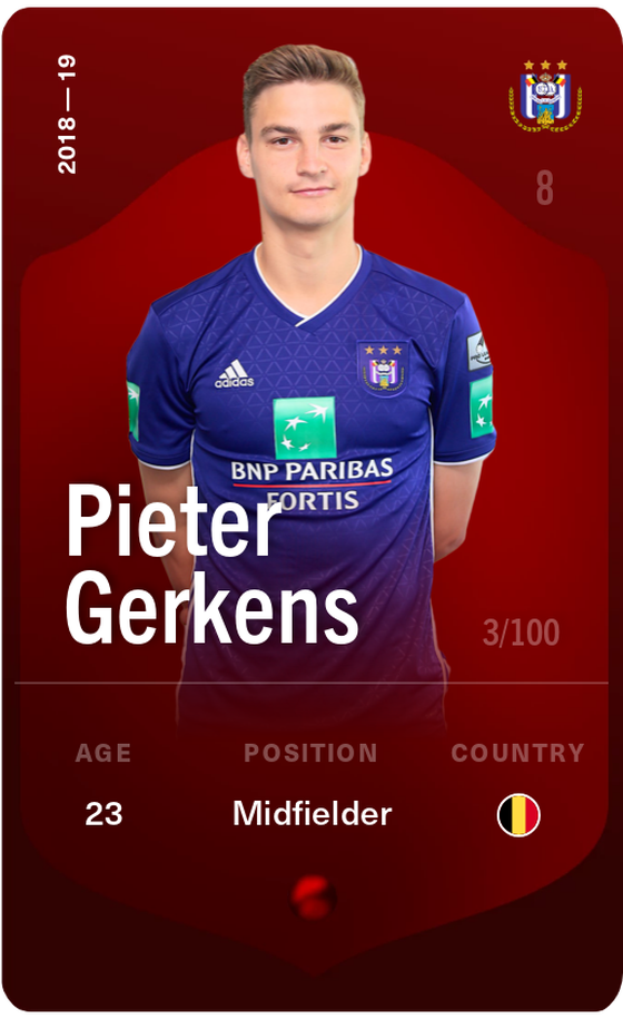 Pieter Gerkens 2018-19 • Rare 3/100