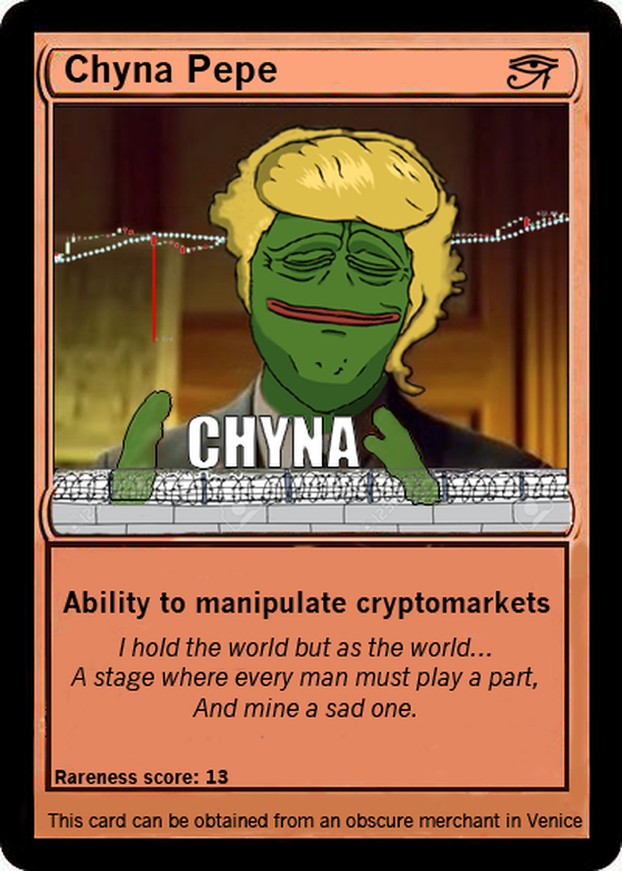 CHYNAPEPE - Series 3, Card 41 - 130 issued by Cryptonati 