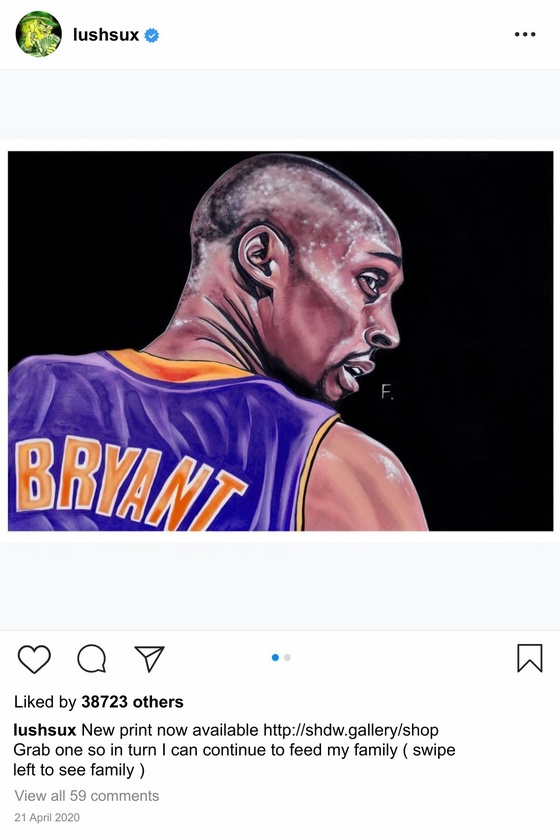 Lushsux #3889 - Painting Kobe Bryant