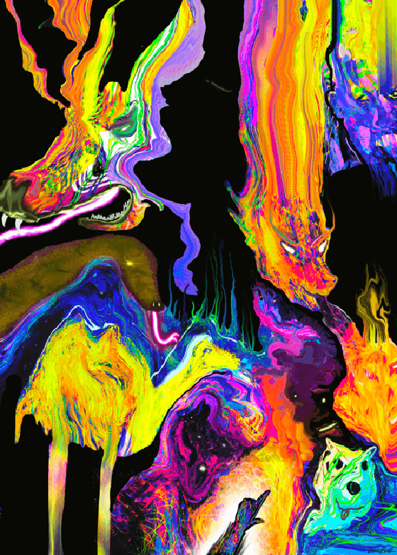 Rockabilly Camel Dragon Juxtapositon 