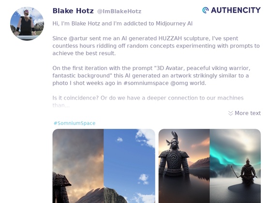 Authencity publication by Blake Hotz (@ImBlakeHotz)