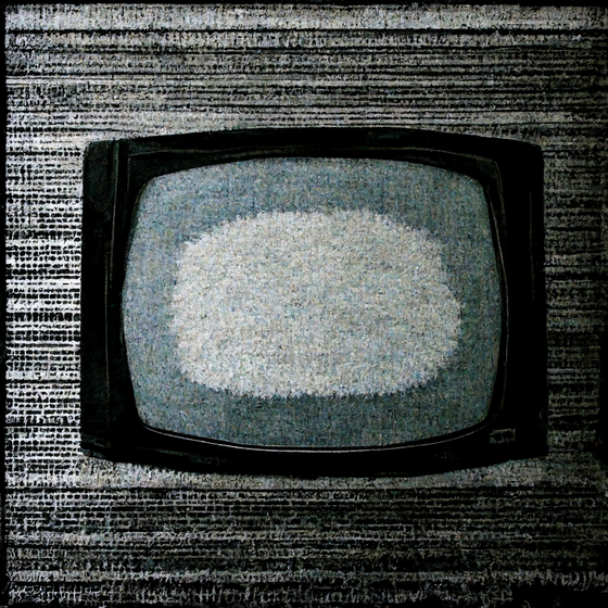 /IMAGINE: WHITE NOISE TELEVISION RUG