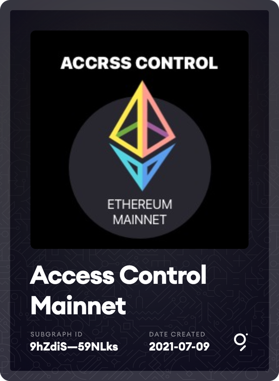 Access Control Mainnet Subgraph