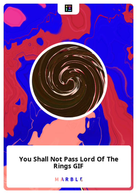 You Shall Not Pass Lord Of The Rings GIF