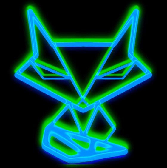 Green Glow Neon Fox