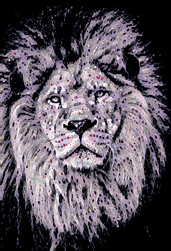 Colored Lion