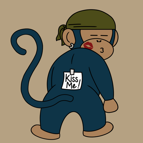 Kiss Me Monkey #6910