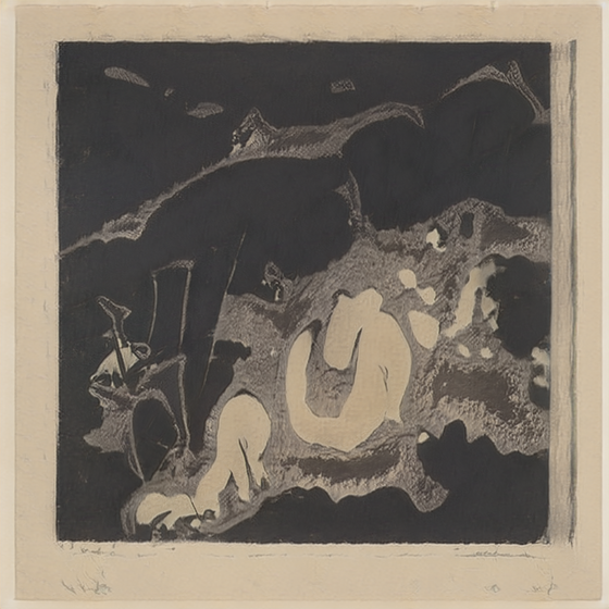 Fauns At The Foot of A Tree With A Window