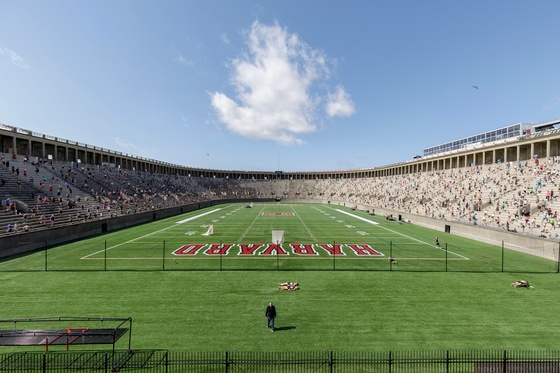 Self Portrait at Harvard Stadium