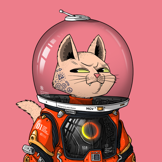 Mars Cat in Spacesuit #899