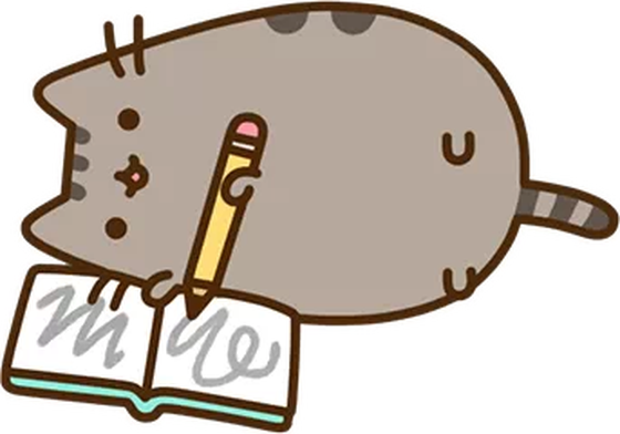 Writing Pusheen