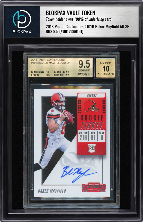 2018 Panini Baker Mayfield #101 - BGS 9.5 (Cert: 0012369151)