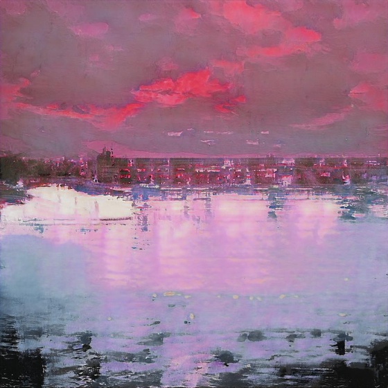 the sky above the port was the color of television, tuned to a dead channel