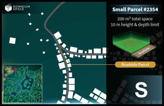 Small #2354 (S) parcel in Somnium Space 