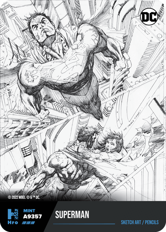 A9357 2022 Sketch Art / Pencils Superman