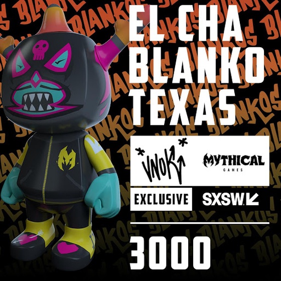 El Cha Texas Blanko #1471 SXSW Card Redeemable Game Character