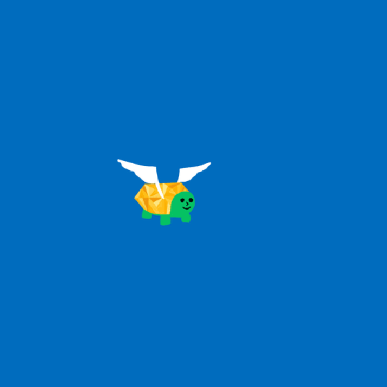 Small Turtle with Diamonds #94