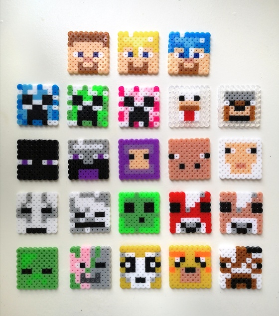 Set of 23 Minecraft characters 