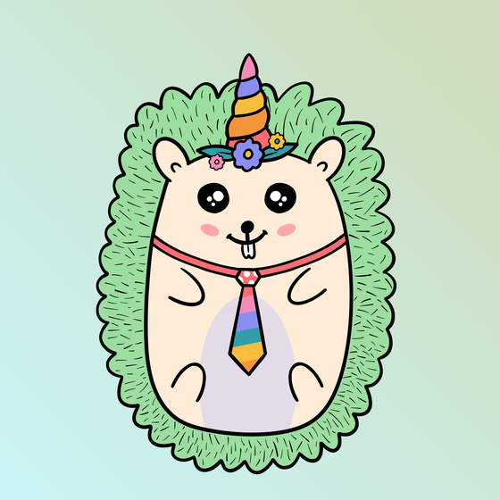 Mini Fluffy Hedgehog #28