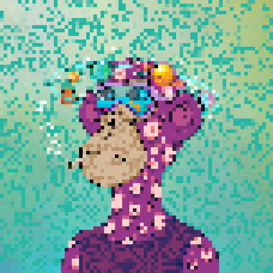 Trippin' Pixel Ape #2077