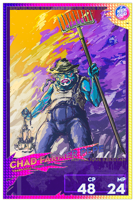 #KEKCCG "CHAD Farmer Pepe" Special Card, Relaunch Edition