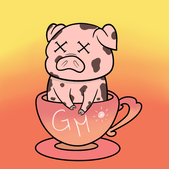 Lucky Teacup Piggy Club #1195